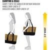 image:imageCarhartt Classic Vertical Open Tote Bag Durable Water Repellent Material WHand and Shoulder StrapsGravel
