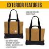 image:imageCarhartt Classic Vertical Open Tote Bag Durable Water Repellent Material WHand and Shoulder StrapsGravel