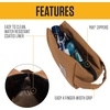 image:imageCarhartt Classic Zippered Travel Kit Black  Durable Organize Essentials with the Water Resistance Toiletry BagBlack
