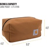 image:imageCarhartt Classic Zippered Travel Kit Black  Durable Organize Essentials with the Water Resistance Toiletry BagIndustry Red