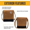 image:imageCarhartt Crossbody Snap Bag Durable Adjustable Shoulder Bag with Flap Over Snap ClosureCarhartt Brown