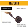 image:imageCarhartt Field Rubber Training Dog Pull Carhartt Brown  Pet Tools Rugged Tool for Tug Fetch and Play Field Dog TrainingMonkey Fist Dog Pull Carhartt Brown