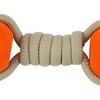 image:imageCarhartt Field Rubber Training Dog Pull Carhartt Brown  Pet Tools Rugged Tool for Tug Fetch and Play Field Dog TrainingRope Bone Blaze Orange