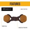 image:imageCarhartt Field Rubber Training Dog Pull Carhartt Brown  Pet Tools Rugged Tool for Tug Fetch and Play Field Dog TrainingRope Bone Carhartt Brown