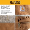 image:imageCarhartt Firm Duck SherpaTopped Dog Bed Carhartt Brown M  Durable Canvas Pet Bed Water Resistant Sherpa Top MediumCarhartt Brown Sherpa Top