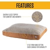 image:imageCarhartt Firm Duck SherpaTopped Dog Bed Carhartt Brown M  Durable Canvas Pet Bed Water Resistant Sherpa Top MediumCarhartt Brown Sherpa Top