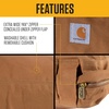 image:imageCarhartt Firm Duck SherpaTopped Dog Bed Carhartt Brown M  Durable Canvas Pet Bed Water Resistant Sherpa Top MediumDeep Wine