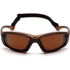 image:imageCarhartt Gear CHB1018DTMP Toccoa Sandstone Bronze AntiFog Lens  One Size Fits All  BlackTan
