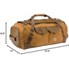 image:imageCarhartt Heavy Haul Utility Duffel Bags WaterResistant Packable Bag for Jobsite Gym and TravelCarhartt Brown
