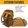 image:imageCarhartt Heavy Haul Utility Duffel Bags WaterResistant Packable Bag for Jobsite Gym and TravelHunter Orange
