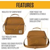 image:imageCarhartt Insulated 12 Can Cooler Black  Two Compartment Lunch Box Durable FullyInsulated Lunch Bag for Women amp Men Large LunchboxLarge Lunchbox Seabrook