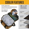 image:imageCarhartt Insulated Two Compartment Cooler Durable Water Repellent Material WFront Zippered Pocket for Camping Beach amp TravelCarhartt Brown