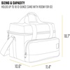image:imageCarhartt Insulated Two Compartment Cooler Durable Water Repellent Material WFront Zippered Pocket for Camping Beach amp TravelCarhartt Brown