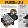 image:imageCarhartt Insulated Two Compartment Cooler Durable Water Repellent Material WFront Zippered Pocket for Camping Beach amp TravelGravel