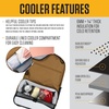 image:imageCarhartt Insulated Two Compartment Cooler Durable Water Repellent Material WFront Zippered Pocket for Camping Beach amp TravelGravel