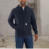 image:imageCarhartt Mens 105010 Flame Resistant Rain Defender Relaxed Fit FleeceNavy