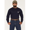 image:imageCarhartt Mens 106800 Flame Resistant Force Loose Fit LongSleeve Lightweight EDark Navy