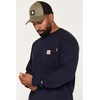image:imageCarhartt Mens 106800 Flame Resistant Force Loose Fit LongSleeve Lightweight EDark Navy