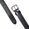 image:imageCarhartt Mens Bridle Leather Classic Buckle and Scratchless BeltsBlack W Brushed Nickel Finish