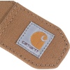 image:imageCarhartt Mens Casual Rugged Canvas Duck Belt WAntique Brass Buckle and Contrast Curdoroy BackingCarhartt Brown