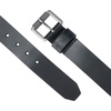 image:imageCarhartt Mens Casual Top Grain Bridle Leather Belts WAntique Nickel and Knurled Roller BuckleBlack