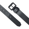 image:imageCarhartt Mens Casual Top Grain Bridle Leather Belts WAntique Nickel and Knurled Roller BuckleBlackBlack Buckle