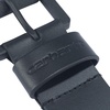 image:imageCarhartt Mens Casual Top Grain Bridle Leather Belts WAntique Nickel and Knurled Roller BuckleBlackBlack Buckle