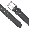 image:imageCarhartt Mens Casual Top Grain Saddle Leather Triple Stitch BeltBlack W Brushed Nickel Finish