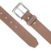image:imageCarhartt Mens Casual Top Grain Saddle Leather Triple Stitch BeltBrown W Brushed Nickel Finish