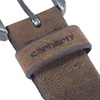image:imageCarhartt Mens Durable Full Grain Saddle Leather Classic Belts WRugged Antique Nickel HardwareDark Brown