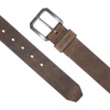 image:imageCarhartt Mens Durable Full Grain Saddle Leather Classic Belts WRugged Antique Nickel HardwareDark Brown