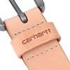 image:imageCarhartt Mens Durable Full Grain Saddle Leather Classic Belts WRugged Antique Nickel HardwareLt Natural