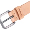 image:imageCarhartt Mens Durable Full Grain Saddle Leather Classic Belts WRugged Antique Nickel HardwareLt Natural