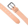 image:imageCarhartt Mens Durable Full Grain Saddle Leather Classic Belts WRugged Antique Nickel HardwareLt Natural