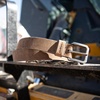 image:imageCarhartt Mens Durable Full Grain Saddle Leather Classic Belts WRugged Antique Nickel HardwareLt Natural
