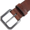 image:imageCarhartt Mens Durable Full Grain Saddle Leather Classic Belts WRugged Antique Nickel HardwareRed Brown
