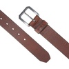 image:imageCarhartt Mens Durable Full Grain Saddle Leather Classic Belts WRugged Antique Nickel HardwareRed Brown