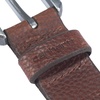 image:imageCarhartt Mens Durable Full Grain Saddle Leather Classic Belts WRugged Antique Nickel HardwareRed Brown