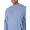 image:imageCarhartt Mens FR Force Dearborn Loose LS TShirtMedium Blue