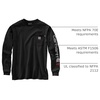 image:imageCarhartt Mens FR Force Irvine Loose LS Logo TShirtBlack