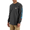 image:imageCarhartt Mens FR Force Irvine Loose LS Logo TShirtCarbon Heather