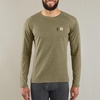 image:imageCarhartt Mens Force Midweight SyntheticMerino Wool Blend Base Layer Crewneck Pocket TopBurnt Olive Heather