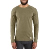 image:imageCarhartt Mens Force Midweight SyntheticMerino Wool Blend Base Layer Crewneck Pocket TopDeep Burnt Olive