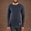 image:imageCarhartt Mens Force Midweight SyntheticMerino Wool Blend Base Layer Crewneck Pocket TopDeep Navy Heather