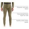 image:imageCarhartt Mens Force Midweight SyntheticMerino Wool Blend Base Layer PantBurnt Olive Heather