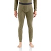 image:imageCarhartt Mens Force Midweight SyntheticMerino Wool Blend Base Layer PantBurnt Olive Heather