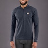 image:imageCarhartt Mens Force Midweight SyntheticMerino Wool Blend Base Layer QuarterZip Pocket TopNavy Heather