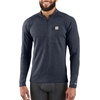 image:imageCarhartt Mens Force Midweight SyntheticMerino Wool Blend Base Layer QuarterZip Pocket TopNavy Heather