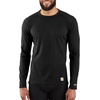 image:imageCarhartt Mens Force Midweight Waffle Base Layer Crewneck TopBlack
