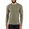image:imageCarhartt Mens Force Midweight Waffle Base Layer Crewneck TopBurnt Olive